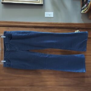 Talbots Women's Cornflower Blue Corduroy Signature Boot Pants, 10P